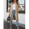image:imageANRABESS Womens Long Cardigan Sweater 2025 Fall Fashion Casual Oversized Knit Open Front Coatigan Jacket Coat OutfitsBright Tan
