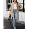 image:imageANRABESS Womens Long Cardigan Sweater 2025 Fall Fashion Casual Oversized Knit Open Front Coatigan Jacket Coat OutfitsBright Tan