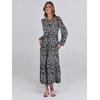 image:imageANRABESS Womens Long Sleeve Crewneck Tiered A Line Midi Dress  Soft Lightweight Breathable Loose Flowy Dress with Slit Pockets Fall Casual Outfit for Work Beach TravelFloral Black
