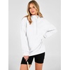 image:imageANRABESS Womens Long Sleeve Henley Oversized Hoodie  Lightweight Fleece Sweatshirt  Loose Fit Button Pullover Tops Soft Casual for Daily School Office Fall amp SpringWhite