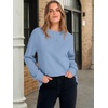 image:imageANRABESS Womens Long Sleeve Henley Oversized Sweatshirts  Button Slit Hem Tunic Tops Soft Loose Fit Pullover School Work Office Outfits Lounge Casual Fall Winter ClothesBlue