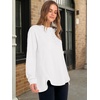 image:imageANRABESS Womens Long Sleeve Henley Oversized Sweatshirts  Button Slit Hem Tunic Tops Soft Loose Fit Pullover School Work Office Outfits Lounge Casual Fall Winter ClothesWhite