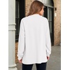 image:imageANRABESS Womens Long Sleeve Henley Oversized Sweatshirts  Button Slit Hem Tunic Tops Soft Loose Fit Pullover School Work Office Outfits Lounge Casual Fall Winter ClothesWhite
