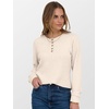 image:imageANRABESS Womens Long Sleeve Henley Shirts Button Down Tunic Tops Fall Lightweight Sweaters Business Casual Blouses 2026Beige