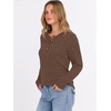 image:imageANRABESS Womens Long Sleeve Henley Shirts Button Down Tunic Tops Fall Lightweight Sweaters Business Casual Blouses 2026Brown