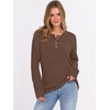 image:imageANRABESS Womens Long Sleeve Henley Shirts Button Down Tunic Tops Fall Lightweight Sweaters Business Casual Blouses 2026Brown
