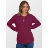 image:imageANRABESS Womens Long Sleeve Henley Shirts Button Down Tunic Tops Fall Lightweight Sweaters Business Casual Blouses 2026Burgundy
