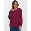 image:imageANRABESS Womens Long Sleeve Henley Shirts Button Down Tunic Tops Fall Lightweight Sweaters Business Casual Blouses 2026Burgundy