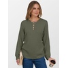 image:imageANRABESS Womens Long Sleeve Henley Shirts Button Down Tunic Tops Fall Lightweight Sweaters Business Casual Blouses 2026Deep Green