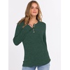image:imageANRABESS Womens Long Sleeve Henley Shirts Button Down Tunic Tops Fall Lightweight Sweaters Business Casual Blouses 2026Green