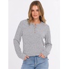 image:imageANRABESS Womens Long Sleeve Henley Shirts Button Down Tunic Tops Fall Lightweight Sweaters Business Casual Blouses 2026Grey