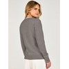 image:imageANRABESS Womens Long Sleeve Lightweight Pullover Sweaters  2 in 1 Fake Layer Crew Neck Soft Skin Friendly Button Sweater Tops Business Casual Office Daily Knit Outfit for Fall WinterGrey Khak