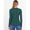 image:imageANRABESS Womens Long Sleeve Slim Fit Crewneck Lightweight Sweaters 2026 Fall Winter Basic Fitted Rib Knit Pullover TopsDark Green