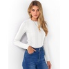 image:imageANRABESS Womens Long Sleeve Slim Fit Crewneck Lightweight Sweaters 2026 Fall Winter Basic Fitted Rib Knit Pullover TopsWhite