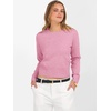 image:imageANRABESS Womens Long Sleeve Sweaters Cropped Crew Neck Business Casual Light Weight Sweater Tops Fall Fashion ClothesCoral Pink