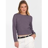 image:imageANRABESS Womens Long Sleeve Sweaters Cropped Crew Neck Business Casual Light Weight Sweater Tops Fall Fashion ClothesDeep Purple