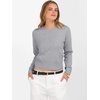 image:imageANRABESS Womens Long Sleeve Sweaters Cropped Crew Neck Business Casual Light Weight Sweater Tops Fall Fashion ClothesGrey