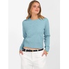 image:imageANRABESS Womens Long Sleeve Sweaters Cropped Crew Neck Business Casual Light Weight Sweater Tops Fall Fashion ClothesLight Blue
