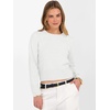 image:imageANRABESS Womens Long Sleeve Sweaters Cropped Crew Neck Business Casual Light Weight Sweater Tops Fall Fashion ClothesWhite