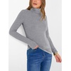 image:imageANRABESS Womens Long Sleeve Turtleneck Shirts Casual Ribbed Basic Tee Slim Soft Thermal Tops 2026 Fall Going Out ClothesGrey