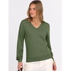 image:imageANRABESS Womens Long Sleeve V Neck Basic Sweaters  Classic Pullover TopsSoft LooseBusiness Casual WorkTravel VacationAll Day WearFall Spring OutfitsWinter Layer ClothingArmy Green