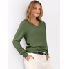 image:imageANRABESS Womens Long Sleeve V Neck Basic Sweaters  Classic Pullover TopsSoft LooseBusiness Casual WorkTravel VacationAll Day WearFall Spring OutfitsWinter Layer ClothingArmy Green