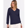 image:imageANRABESS Womens Long Sleeve V Neck Basic Sweaters  Classic Pullover TopsSoft LooseBusiness Casual WorkTravel VacationAll Day WearFall Spring OutfitsWinter Layer ClothingNavy Blue