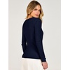 image:imageANRABESS Womens Long Sleeve V Neck Ribbed Sweaters Shirts  Slim Fit Tops Lightweight Soft Knit Pullover Business Casual Outfits Work Office AllDay Wear Fall Winter Layer ClothingNavy Blue
