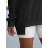image:imageANRABESS Womens Long Sleeve VNeck Oversized SweatshirtsBlack