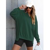 image:imageANRABESS Womens Long Sleeve VNeck Oversized SweatshirtsDark Green
