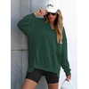 image:imageANRABESS Womens Long Sleeve VNeck Oversized SweatshirtsDark Green
