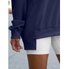 image:imageANRABESS Womens Long Sleeve VNeck Oversized SweatshirtsNavy Blue