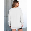 image:imageANRABESS Womens Long Sleeve VNeck Oversized SweatshirtsWhite