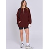 image:imageANRABESS Womens Oversized Hoodie Quarter Zip Sweatshirts 2026 Fall Winter Tunic Pullover Top Trendy Teen Girls Preppy ClothesBurgundy