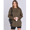 image:imageANRABESS Womens Oversized Hoodie Quarter Zip Sweatshirts 2026 Fall Winter Tunic Pullover Top Trendy Teen Girls Preppy ClothesCoffee