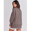 image:imageANRABESS Womens Oversized Sweatshirts Crew Neck Long Sleeve Shirts Casual Loose Slit 2026 Fall Outfits Y2K Teen Girls ClothesBrown