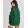 image:imageANRABESS Womens Oversized Sweatshirts Crew Neck Long Sleeve Shirts Casual Loose Slit 2026 Fall Outfits Y2K Teen Girls ClothesDeep Green