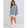 image:imageANRABESS Womens Oversized Sweatshirts Crew Neck Long Sleeve Shirts Casual Loose Slit 2026 Fall Outfits Y2K Teen Girls ClothesLight Blue
