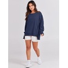 image:imageANRABESS Womens Oversized Sweatshirts Crew Neck Long Sleeve Shirts Casual Loose Slit 2026 Fall Outfits Y2K Teen Girls ClothesNavy Blue