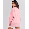 image:imageANRABESS Womens Oversized Sweatshirts Crew Neck Long Sleeve Shirts Casual Loose Slit 2026 Fall Outfits Y2K Teen Girls ClothesPink