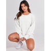 image:imageANRABESS Womens Oversized Sweatshirts Crew Neck Long Sleeve Shirts Casual Loose Slit 2026 Fall Outfits Y2K Teen Girls ClothesWhite