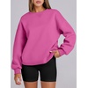 image:imageANRABESS Womens Oversized Sweatshirts Hoodies Crewneck Fleece Pullover Sweaters 2026 Fall Outfits Teen Girls Winter ClothesHotpink