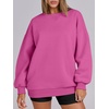 image:imageANRABESS Womens Oversized Sweatshirts Hoodies Crewneck Fleece Pullover Sweaters 2026 Fall Outfits Teen Girls Winter ClothesHotpink