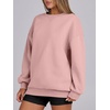 image:imageANRABESS Womens Oversized Sweatshirts Hoodies Crewneck Fleece Pullover Sweaters 2026 Fall Outfits Teen Girls Winter ClothesLight Pink