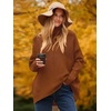 image:imageANRABESS Womens Oversized Turtleneck Batwing Long Sleeve Casual Cozy Baggy Knit Pullover Tunic Sweater 2026 Fall OutfitsCaramel