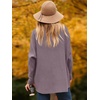 image:imageANRABESS Womens Oversized Turtleneck Batwing Long Sleeve Casual Cozy Baggy Knit Pullover Tunic Sweater 2026 Fall OutfitsDark Purple