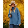 image:imageANRABESS Womens Oversized Turtleneck Batwing Long Sleeve Casual Cozy Baggy Knit Pullover Tunic Sweater 2026 Fall OutfitsDenim Blue