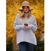 image:imageANRABESS Womens Oversized Turtleneck Batwing Long Sleeve Casual Cozy Baggy Knit Pullover Tunic Sweater 2026 Fall OutfitsLavender