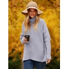 image:imageANRABESS Womens Oversized Turtleneck Batwing Long Sleeve Casual Cozy Baggy Knit Pullover Tunic Sweater 2026 Fall OutfitsLavender