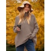 image:imageANRABESS Womens Oversized Turtleneck Batwing Long Sleeve Casual Cozy Baggy Knit Pullover Tunic Sweater 2026 Fall OutfitsMutmeg
